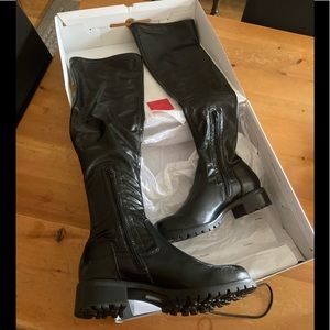 BNIB Knee-high pleather boots